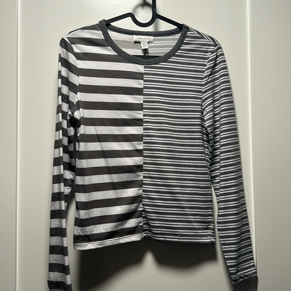 Top Shop Long sleeve striped tee